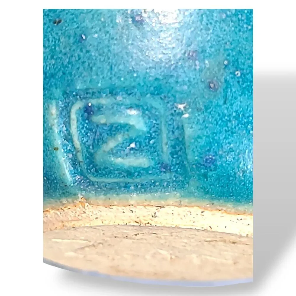 Small‎ Blue Zant Studio Art Pottery Stoneware Vase 4